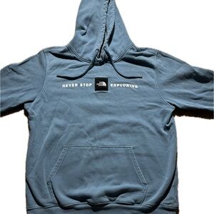 Blue The North Face hoodie